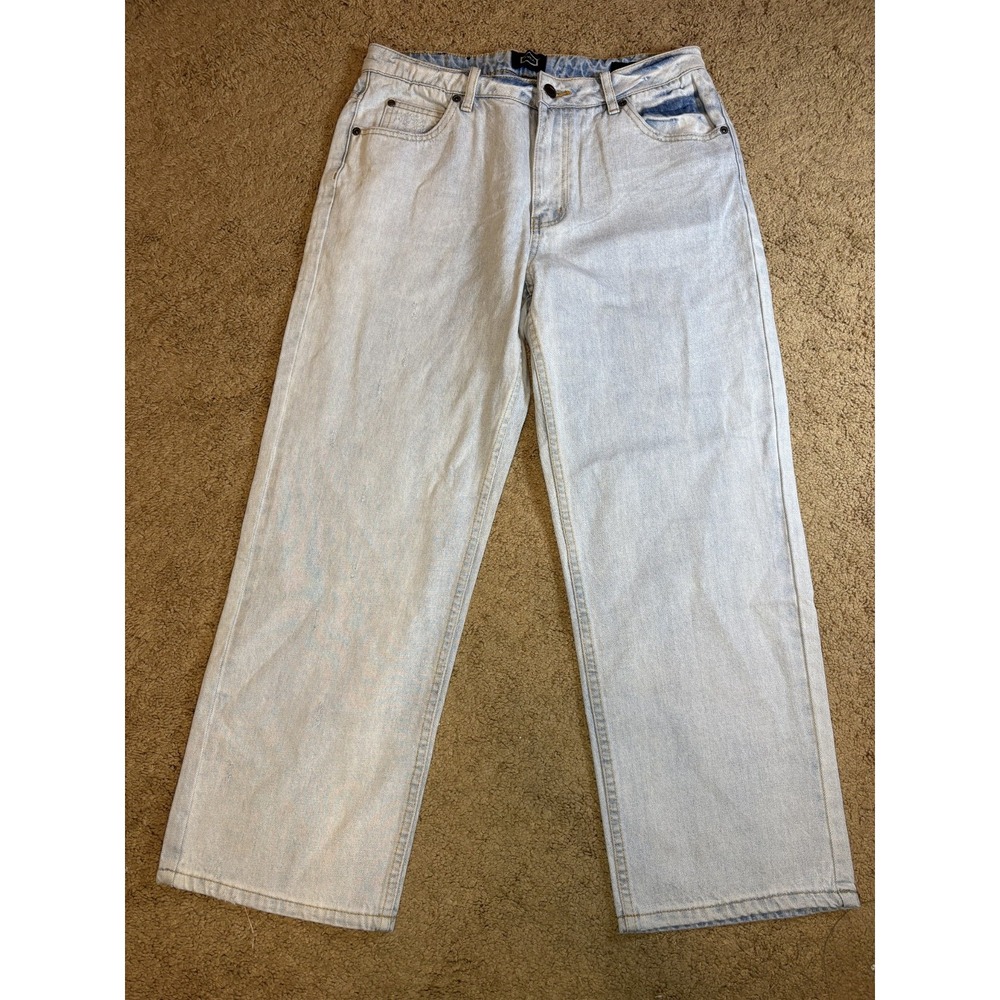 RVCA Jeans Men's Size 29 Filtered Low Rise Baggy Light wash 90's Hip Hop‎